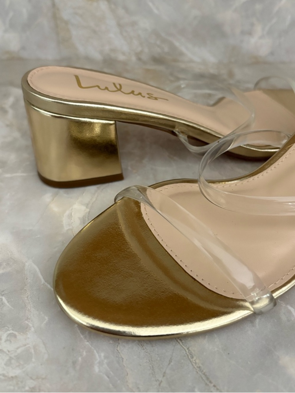 Lulu's Savina Gold Mules - Picture 4 of 14